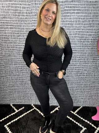 Judy Blue Black Washed Skinny Jeans