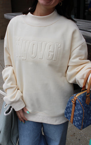 Flyover Mock Neck Sweatshirt