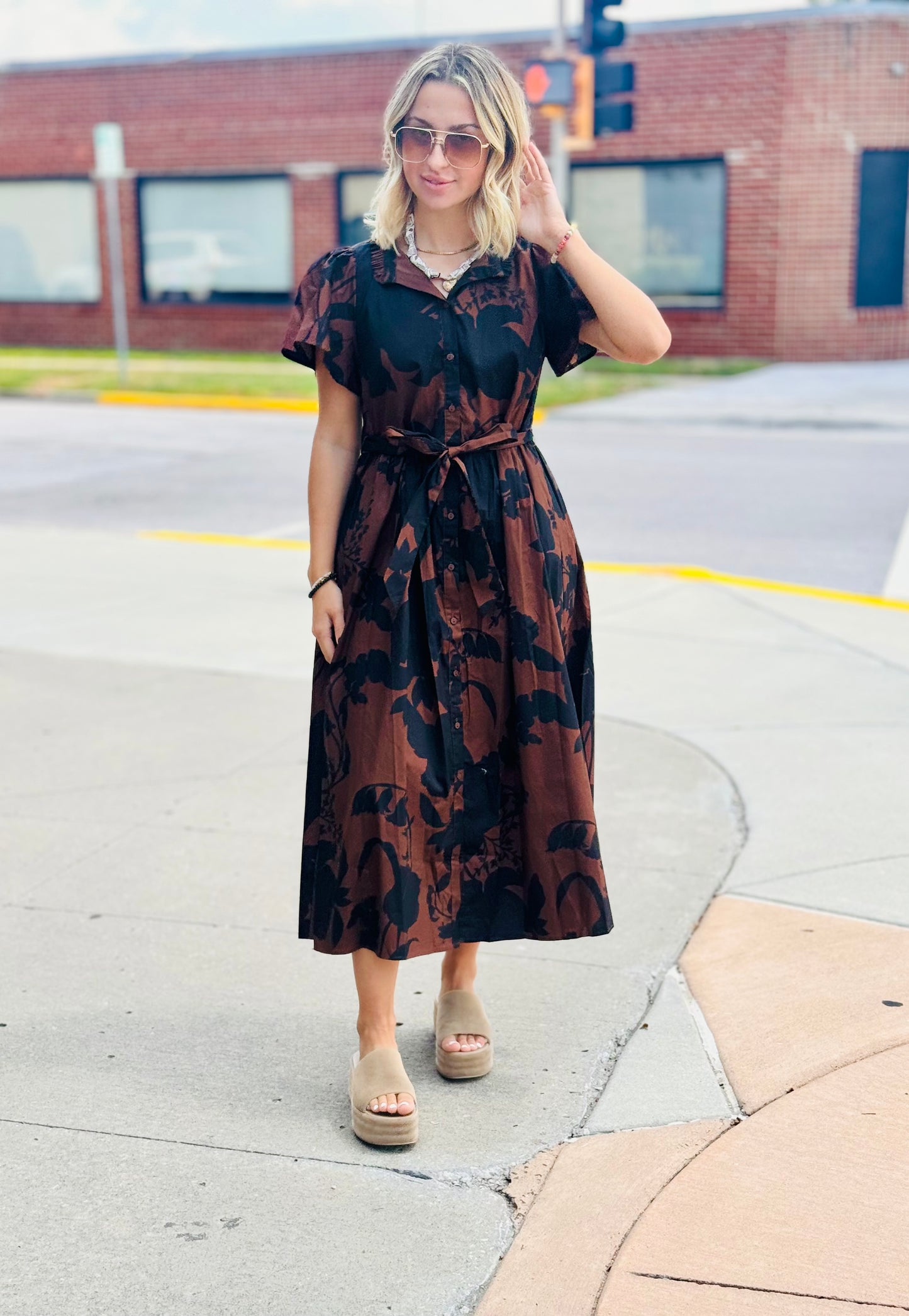 Somerton Floral Midi Dress