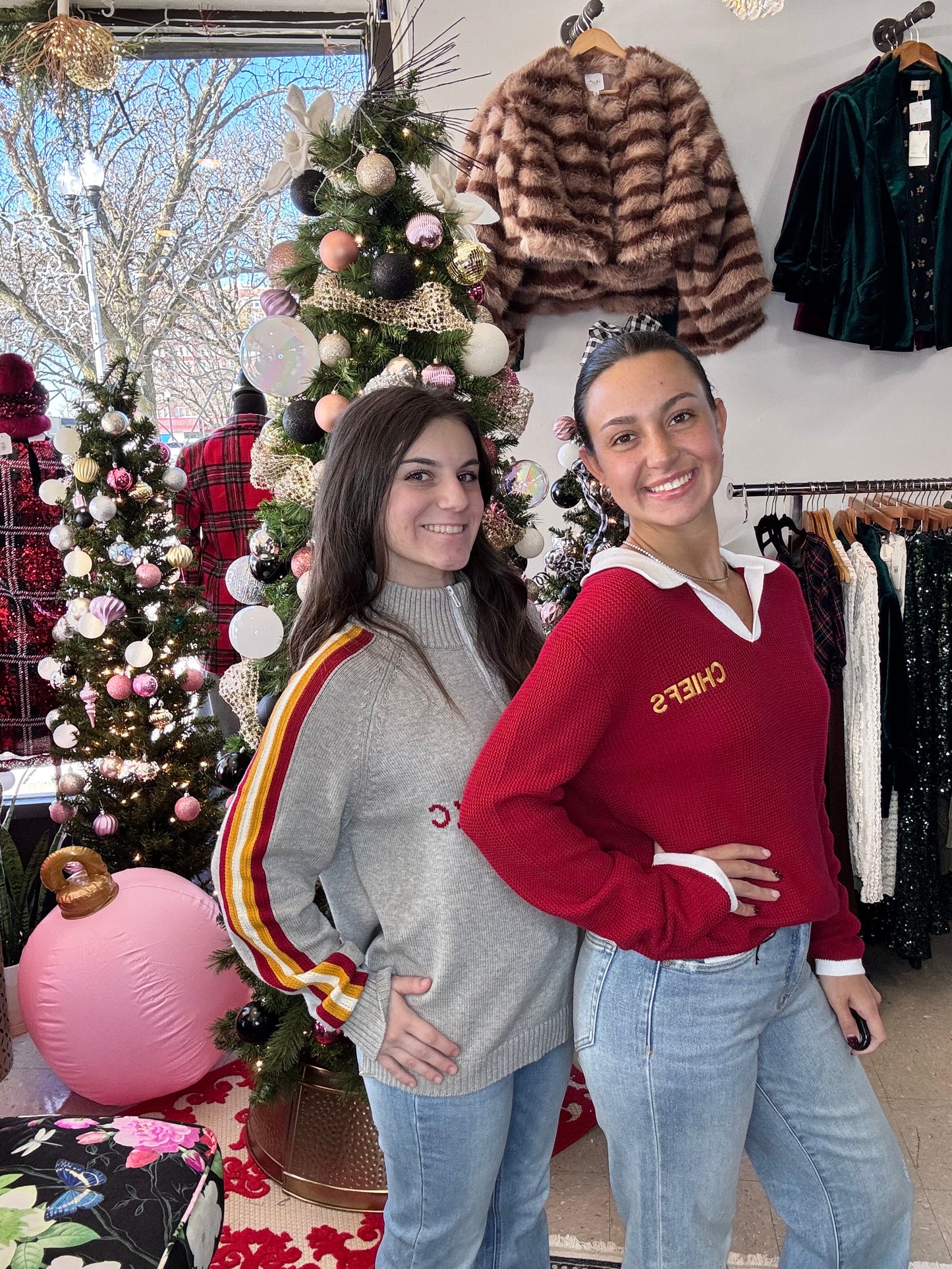 CUSTOM Chiefs Polo Sweater w/ Collar