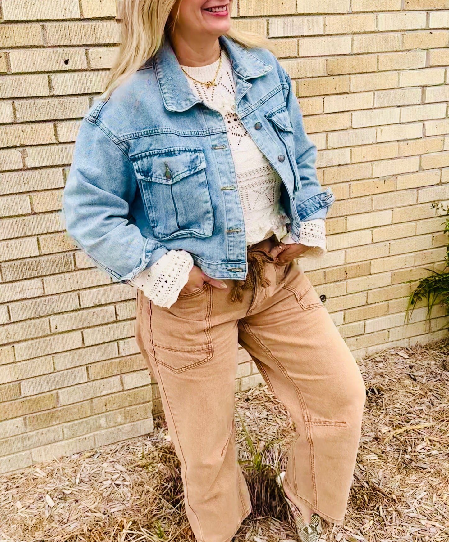 Danni Denim Crop Jacket