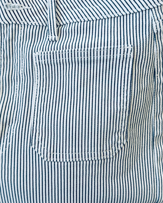 JBD Striped Mini Patch Pocket Jeans