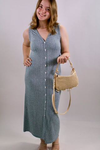 Sutton Ribbed Button Down Dress