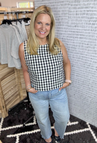 Amelia Gingham Top