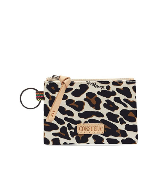 Mona Brown Leopard Pouch