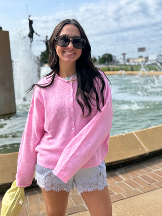 Abby Rose Pale Pink Piper Cardigan