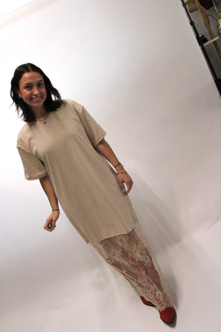Chloe Casual Chic Lace Maxi Dress
