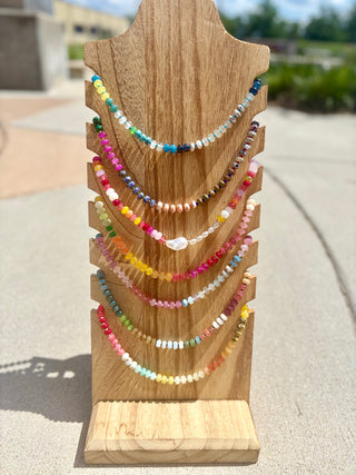Agate Gemstone Beaded Necklace
