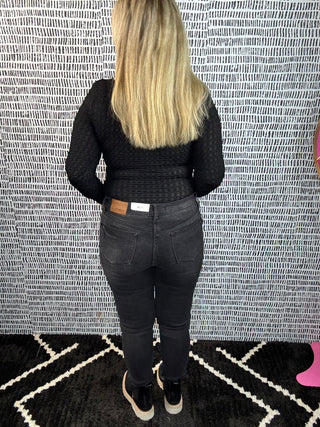 Judy Blue Black Washed Skinny Jeans
