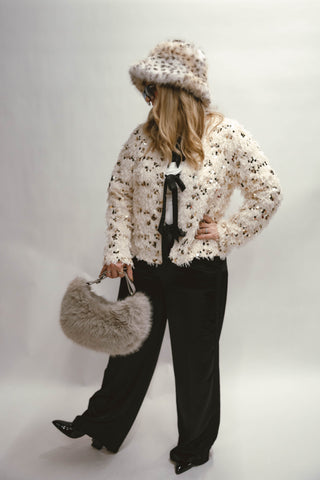 Delaney Shaggy Textured Cardigan