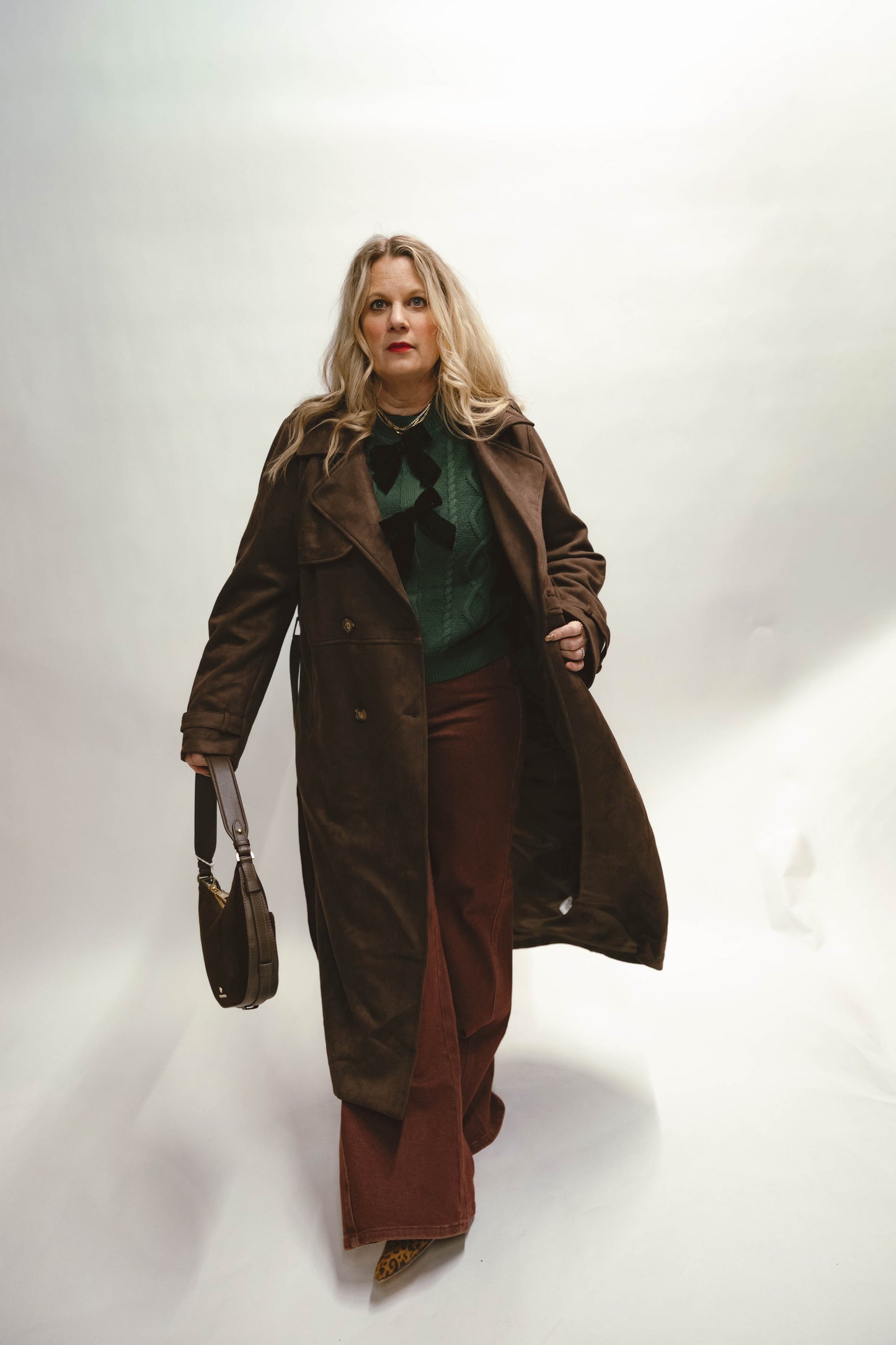 Bailey Cable Knit Crew Neck Cardigan