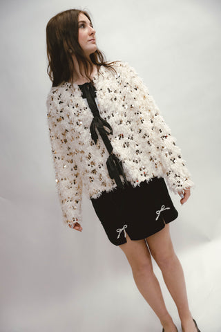 Delaney Shaggy Textured Cardigan