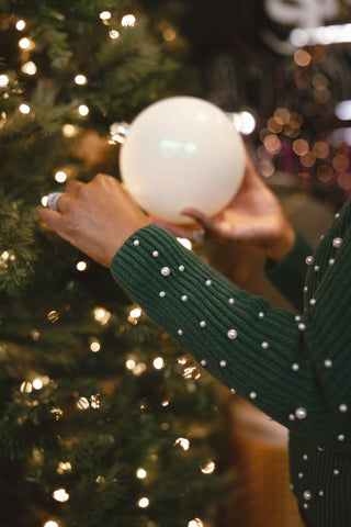 Pia Pearl Embellished Sweater