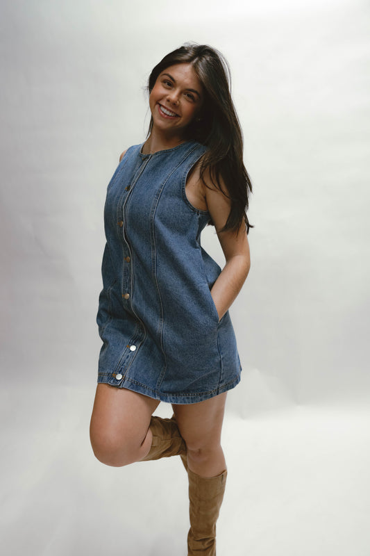 Dallas Denim Mini Dress