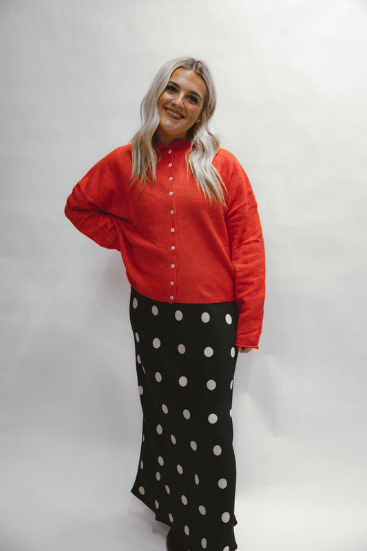 Abby Rose Red Piper Cardigan