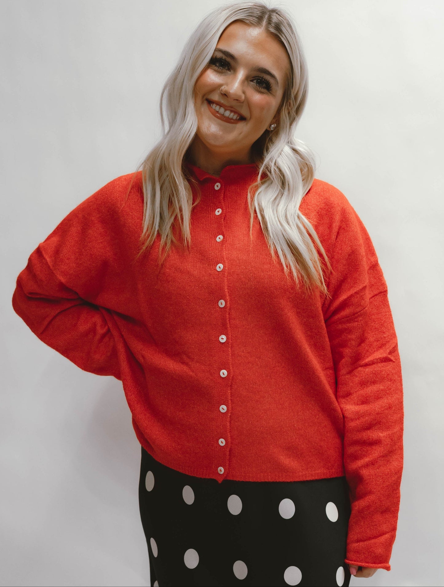 Abby Rose Red Piper Cardigan