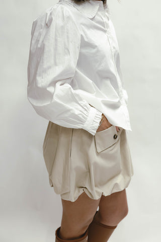 Rachel Ruffle Accent Button Down Lovely Shirt
