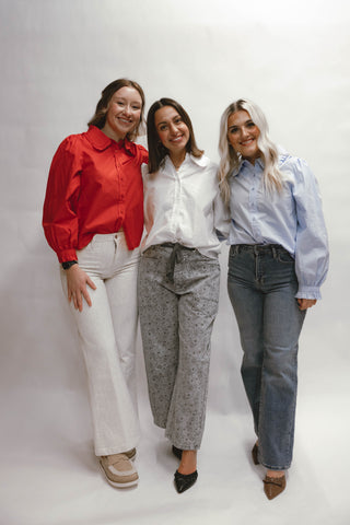 Rachel Ruffle Accent Button Down Lovely Shirt