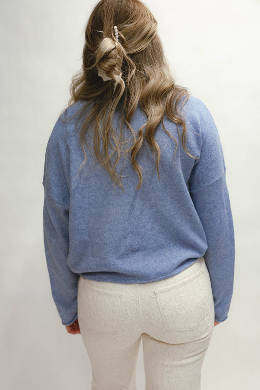 Abby Rose Dusty Blue Piper Cardigan