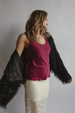 Himari Metallic Fringe Jacket