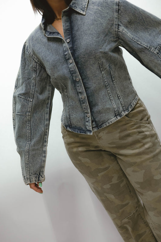 Bluebell Barrel Sleeve Denim