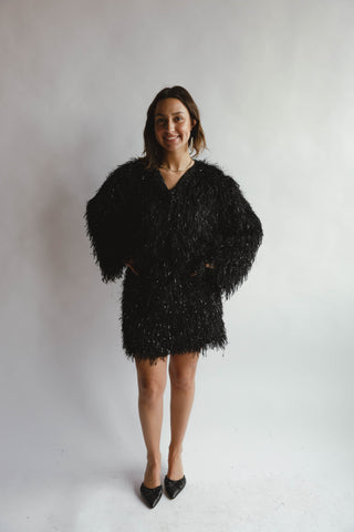 Himari Metallic Fringe Jacket