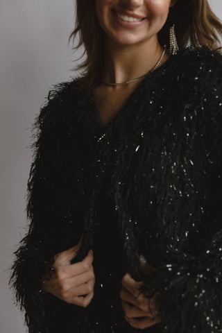 Himari Metallic Fringe Jacket