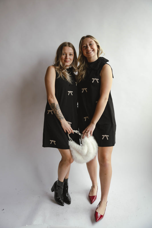 Pamelda Bow Shift Mini Dress