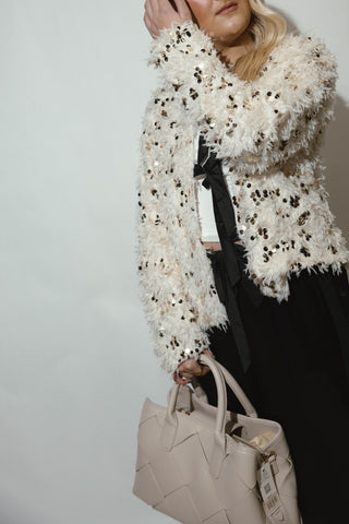 Delaney Shaggy Textured Cardigan