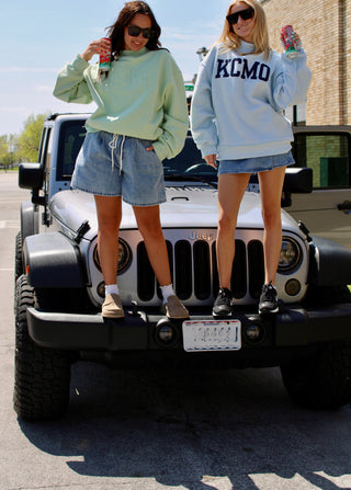 Flyover Mock Neck Sweatshirt