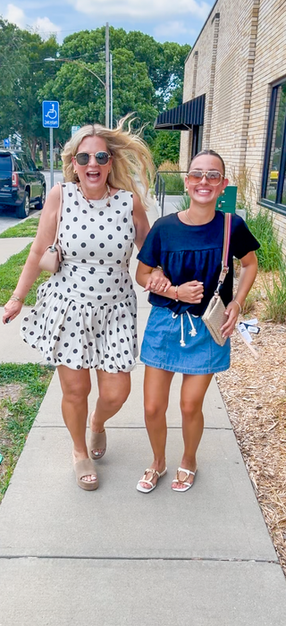 Frankie Polka Dot Sleeveless Bubble Dress