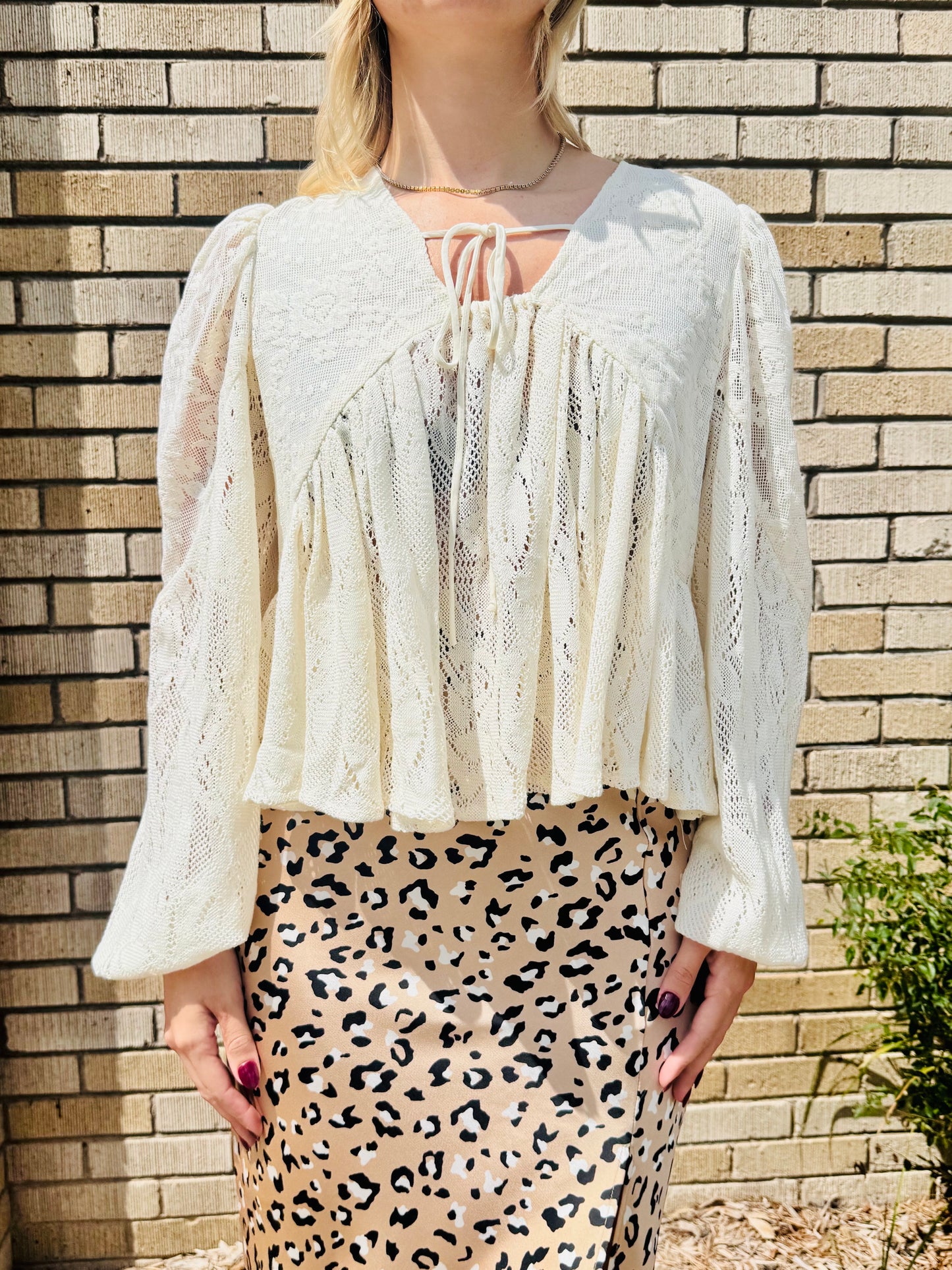 Laker Lace Babydoll Top