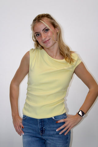 Layle Asymmetrical Neck Sweater Top