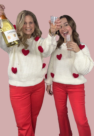 3D Heart Crewneck