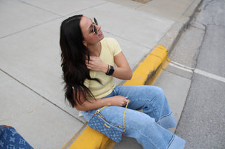 Mila Button Front Knit Top