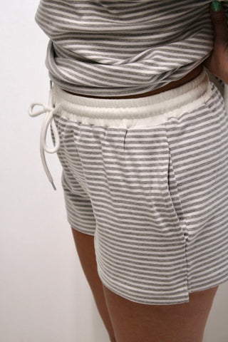 The Hazel Stripe Sweatshorts