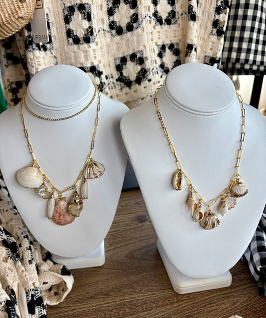 Custom Seashell Charm Necklaces