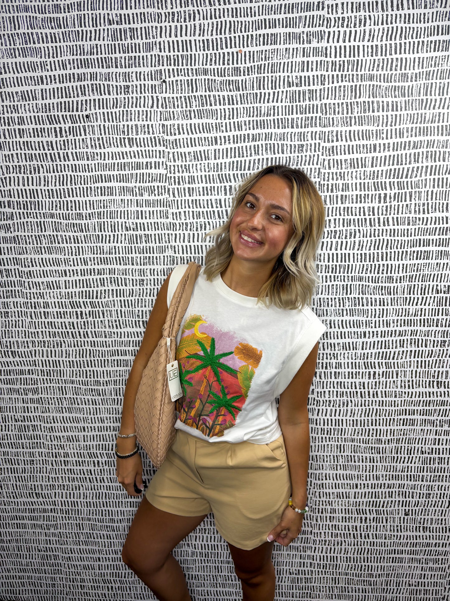 Beachy Printed Sleeveless Top