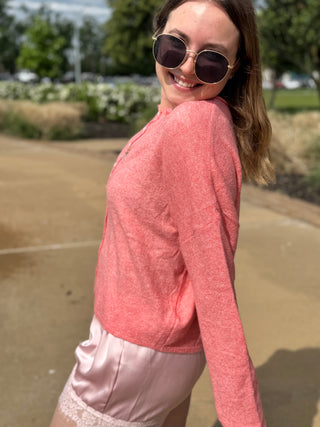 Abby Rose Peach Piper Cardigan