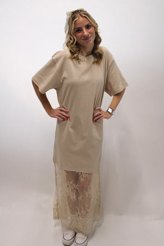 Chloe Casual Chic Lace Maxi Dress