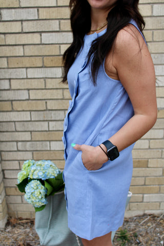 Isla Linen Mini Dress