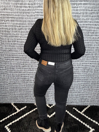 Judy Blue Black Washed Skinny Jeans
