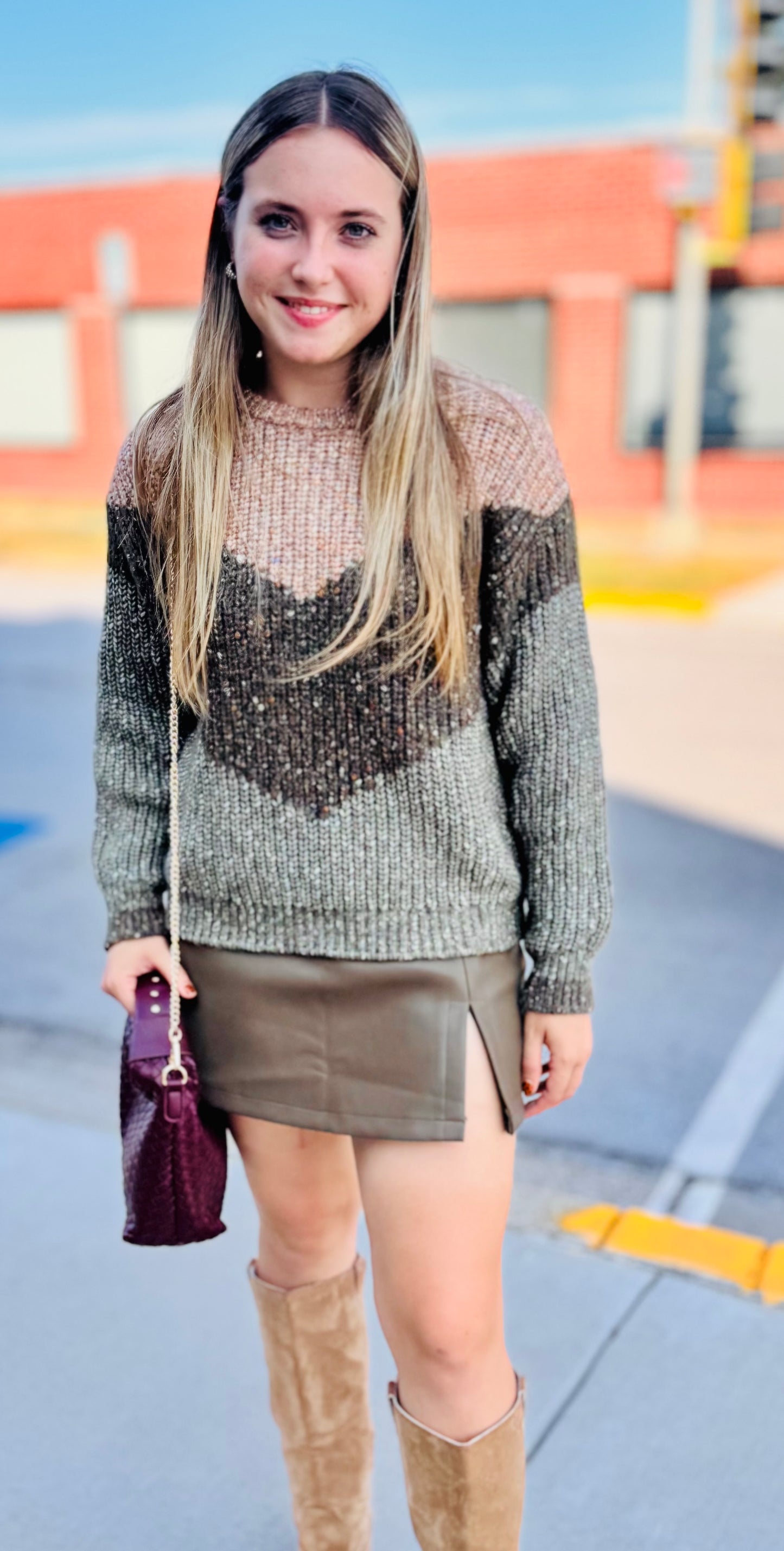 Eden Chevron Sweater