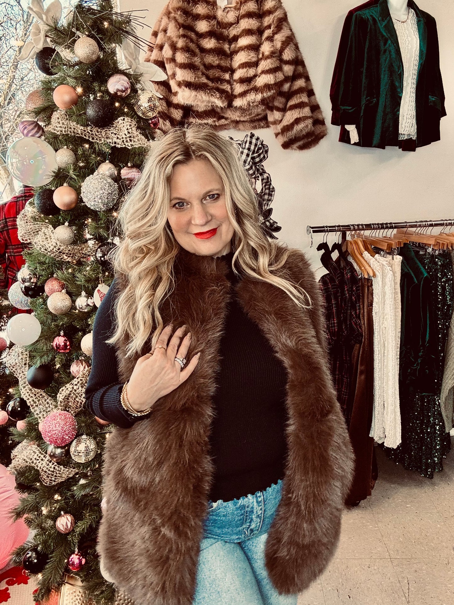 Darcy Faux Fur Vest