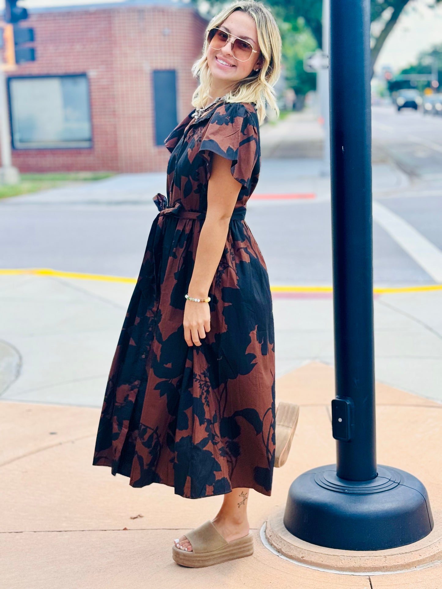 Somerton Floral Midi Dress