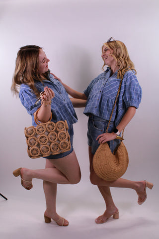 The Cool Girl Check Denim Top