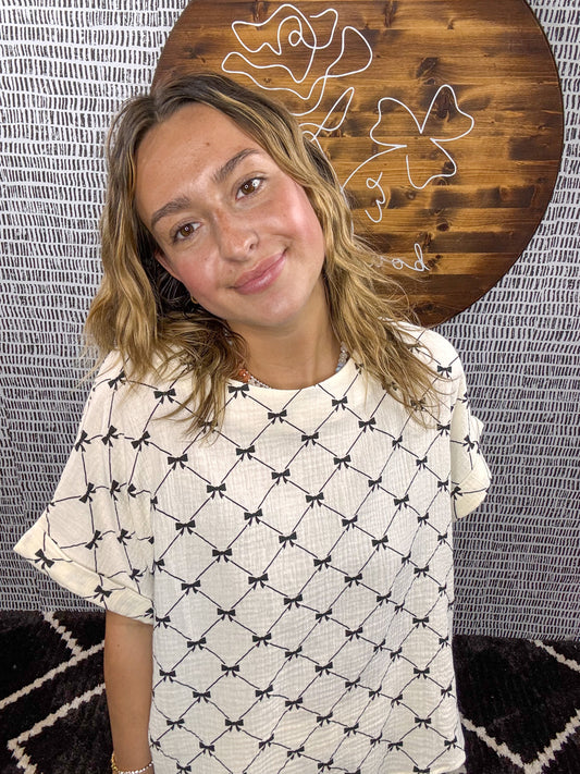 Kayla Bow Shirt