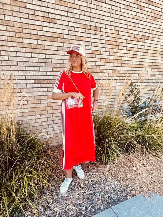 Samantha Sporty Chic Casual Maxi Dress