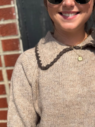 Charlee Stitched Collar Sweater