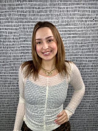 V-Neck Cinched Bodycon Top